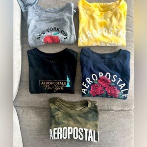 Pack of 5 Womens Aeropostale Tee Shirts- form fitting